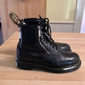 Dr. Martens Womens Vintage Y2K 1460 Quad (4) Side Zip Boots Size 8 Black FA EXC